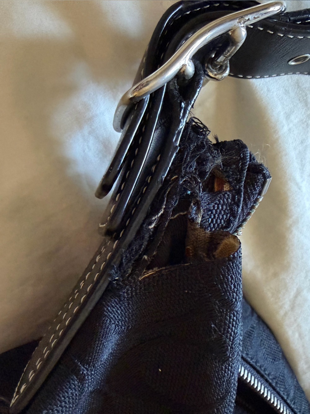 Coach Black Canvas Shoulder/Crossbody Bag - Picture 8 of 10